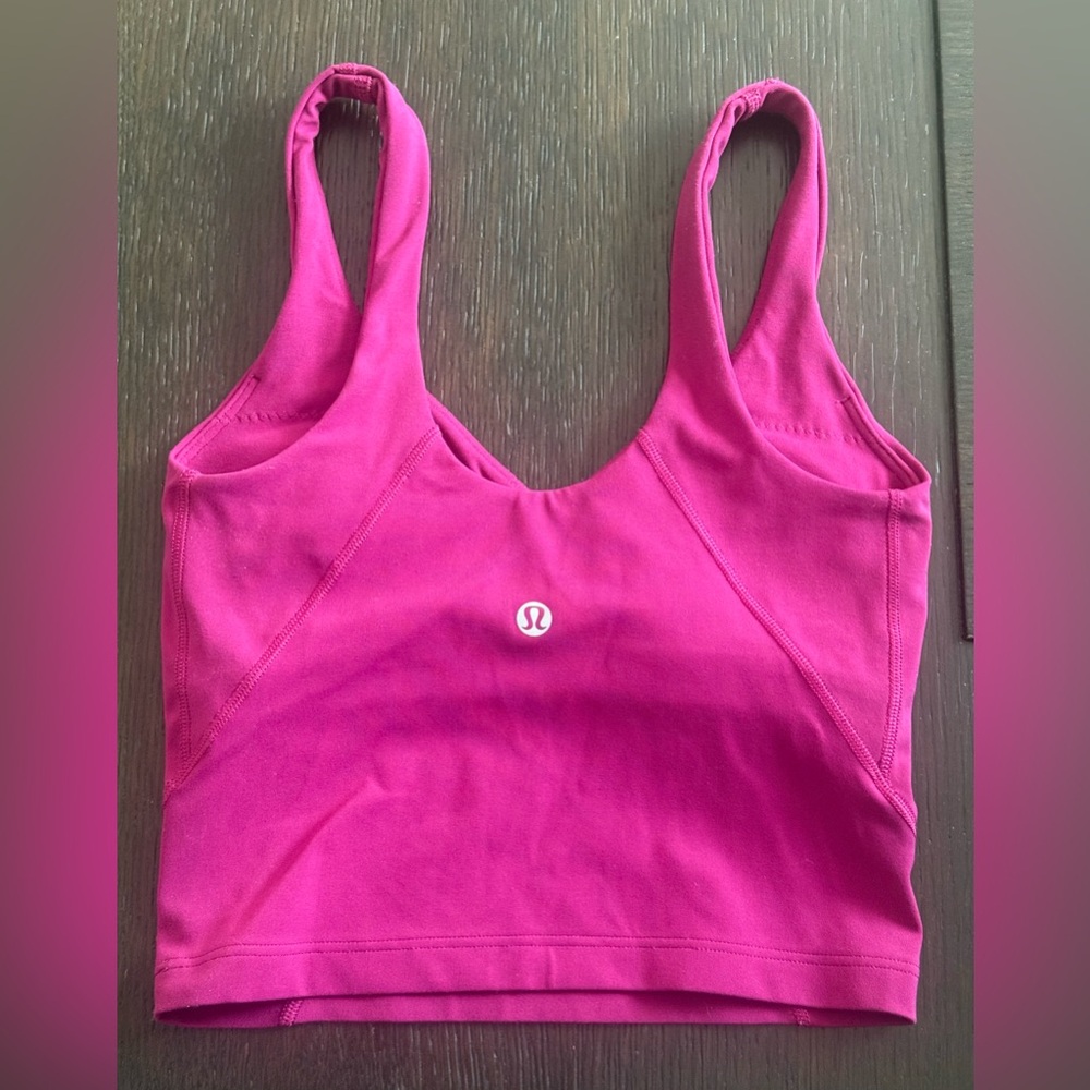 lululemon athletica Deep Raspberry Tank With Built In Sports Bra